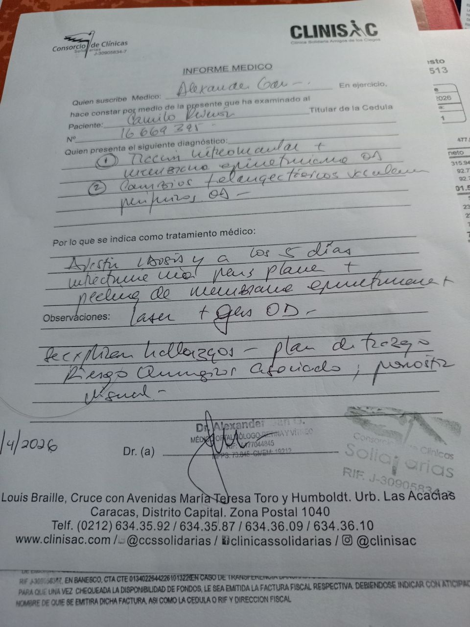 Ayuda a Camilo a recuperar la vista de su ojo derecho